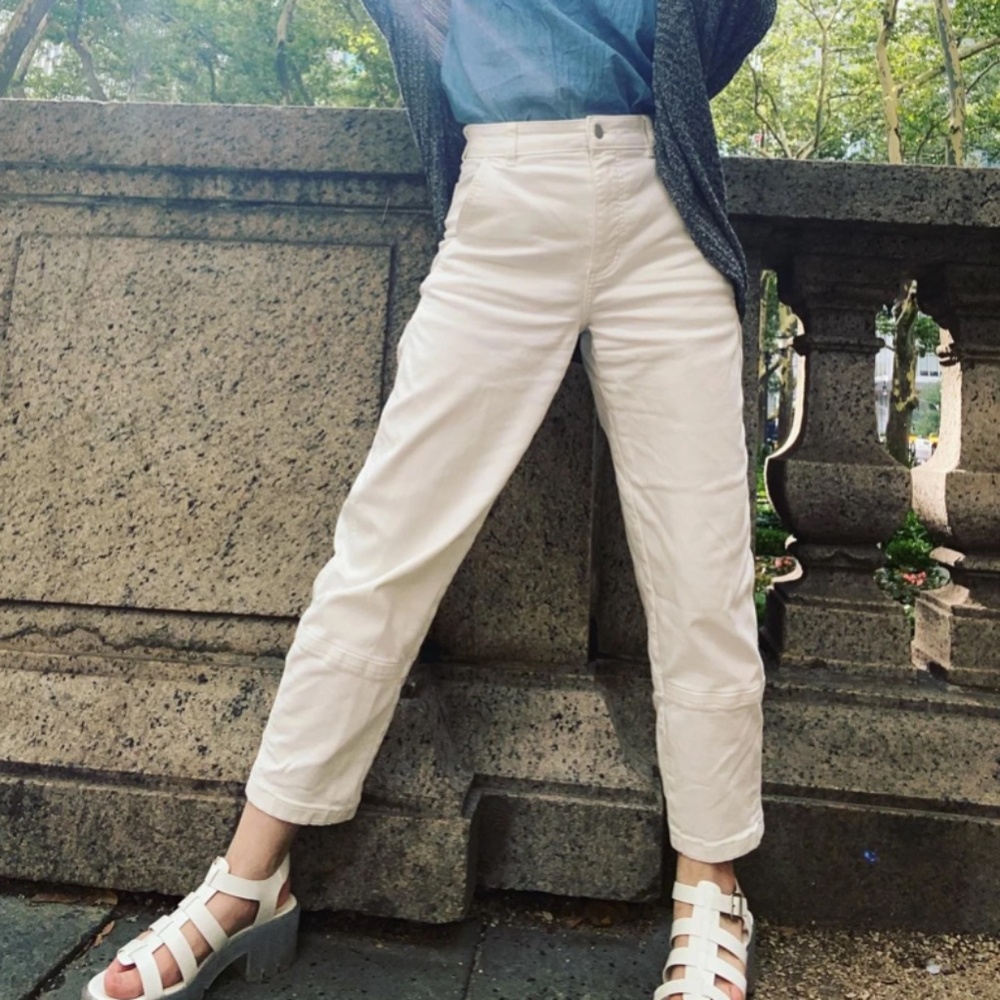 Everlane The Utility Barrel Pants in Bone Size 2 - Picture 5 of 13